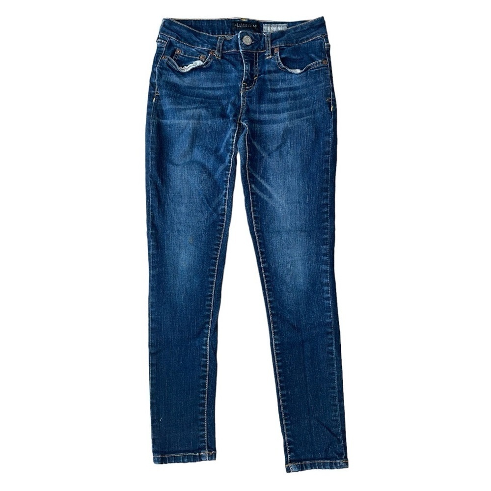 Aeropostale Women’s Dark Denim Skinny Jeans | Size 2 Short | Great Condition - Picture 1 of 8